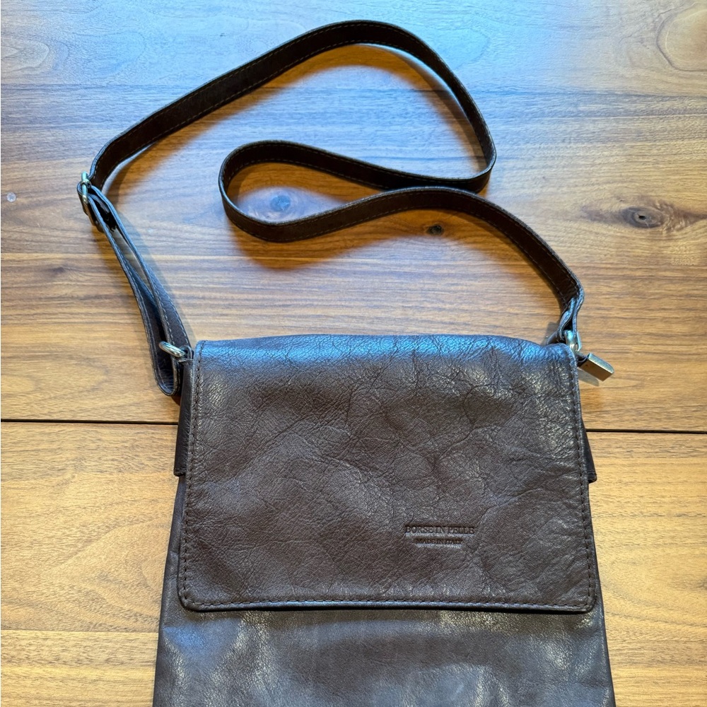 Italian Leather Crossbody Bag